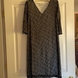 BCBG 80’s dress black and white size M